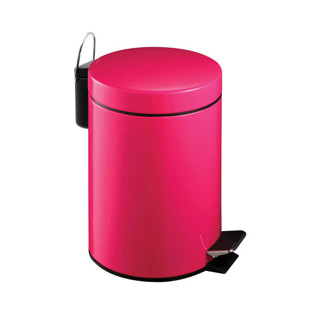 premier housewares Parker Hot Pink 3 Litre Pedal Bin