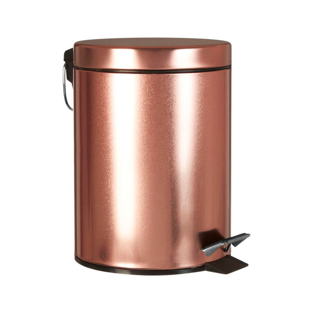 premier housewares Parker Rose Gold Finish 5 Litre Pedal Bin
