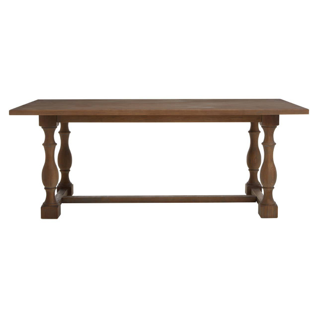 premier housewares Parkside Oak Wood Rectangular Dining Table
