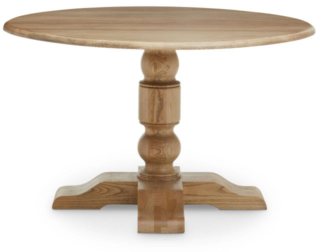 Premier Housewares Parkside Oak Wood Round Dining Table
