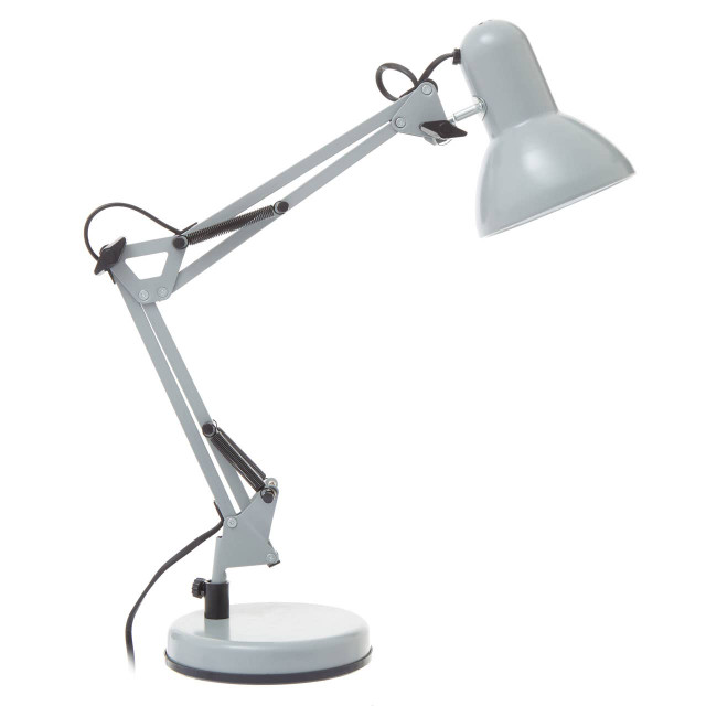 premier housewares Payton Studio Matte Grey Metal Lamp