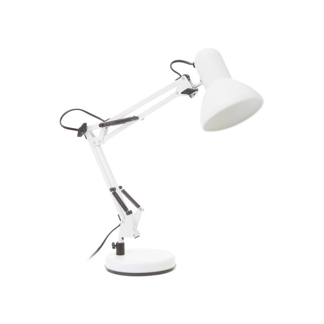 Premier Housewares Payton Studio Matte White Metal Lamp