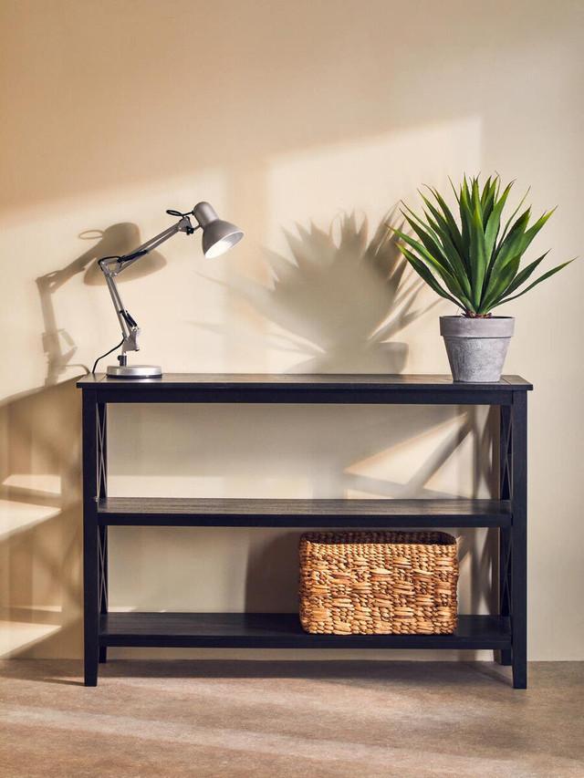 Premier Housewares Payton Studio Silver Grey Desk Lamp