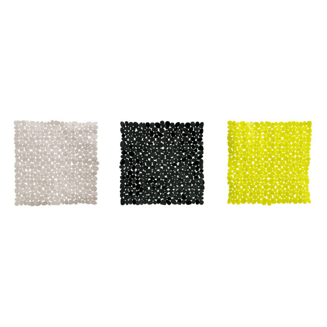 Premier Housewares Pebble Solid Green Square Bath Mat