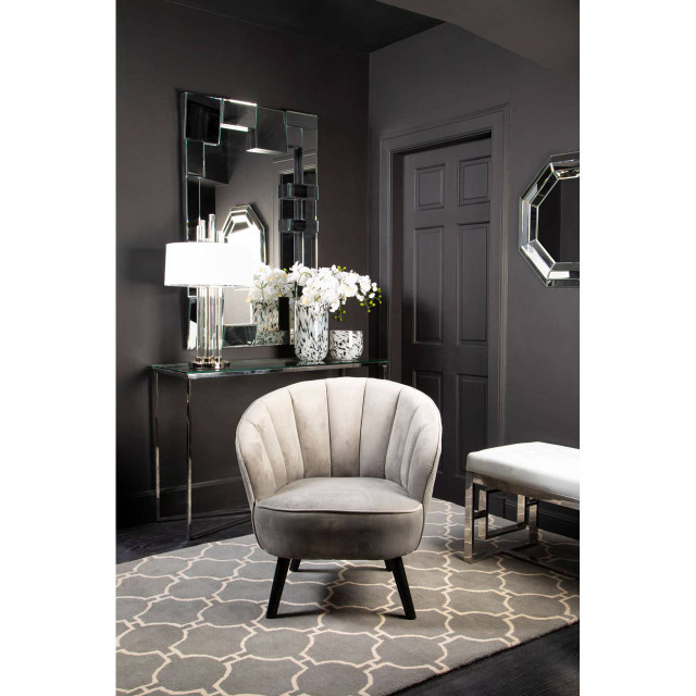 Premier Housewares Petillo Mirrored Glass Octagonal Wall Mirror