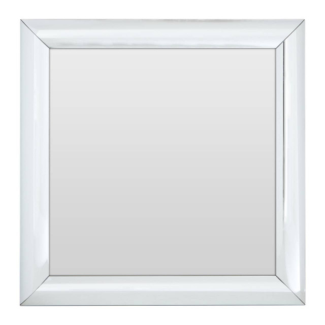 premier housewares Petillo Thick Silver Frame Small Square Wall Mirror