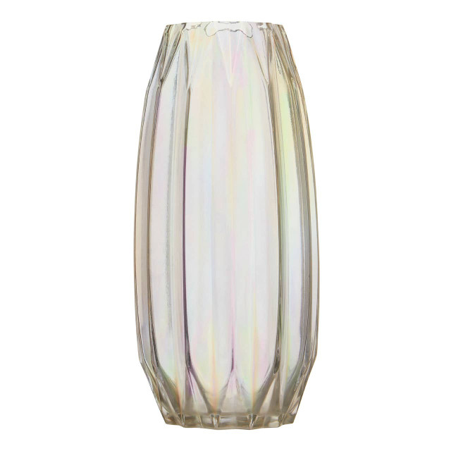 Premier Housewares Petro Large Glass Vase With Iridescent Finish