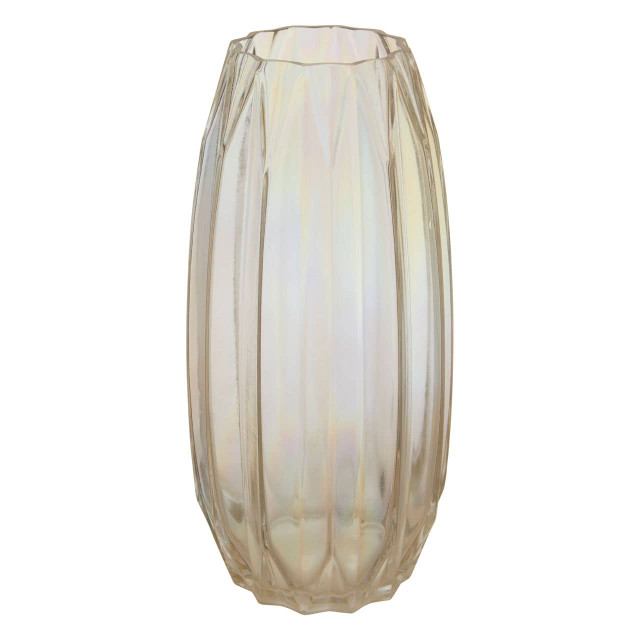 Premier Housewares Petro Large Glass Vase With Iridescent Finish