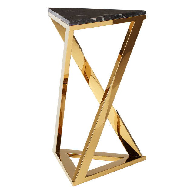 Premier Housewares Piermount Black And Gold End Table