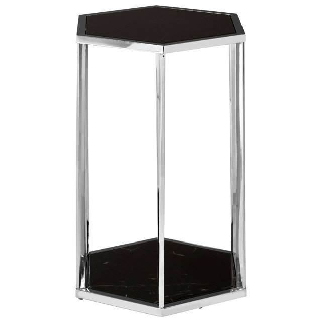 Premier Housewares Piermount Black And Silver End Table