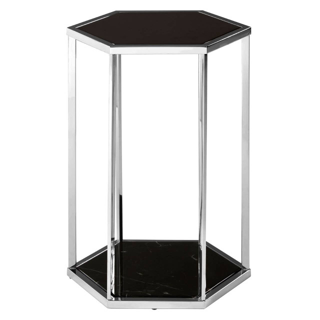 premier housewares Piermount Black And Silver End Table