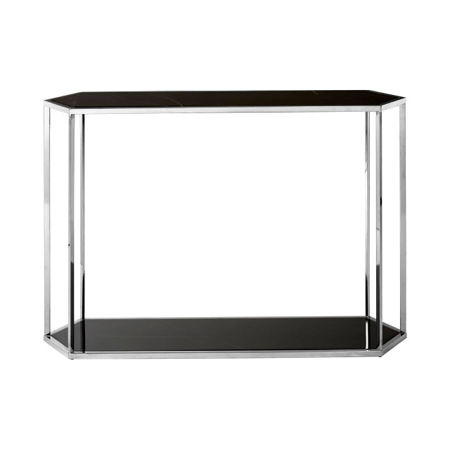 Premier Housewares Piermount Silver Frame Console Table