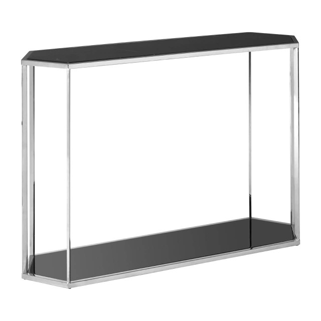 premier housewares Piermount Silver Frame Console Table