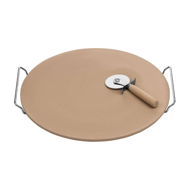 Premier Housewares Pizza Stone And Cutter Large Set