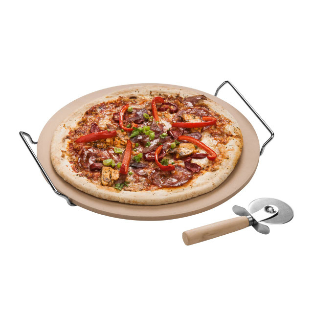 Premier Housewares Pizza Stone And Cutter Small Set