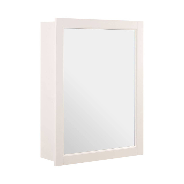 Premier Housewares Port Mirrored Wall Cabinet With 2 Inner Shelves