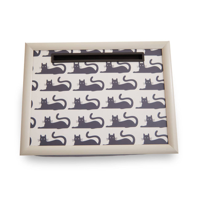 premier housewares Portada Black Cat Lap Tray with Ipad Holder
