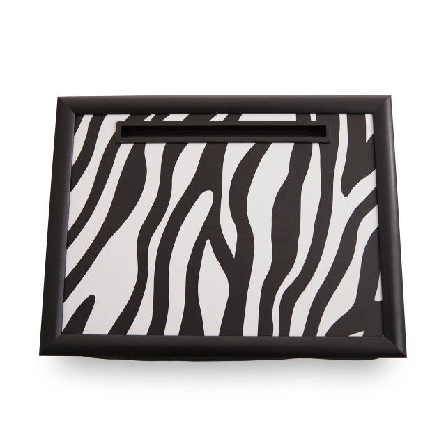 Premier Housewares Portada Mono Zebra Lap Tray With Ipad Holder