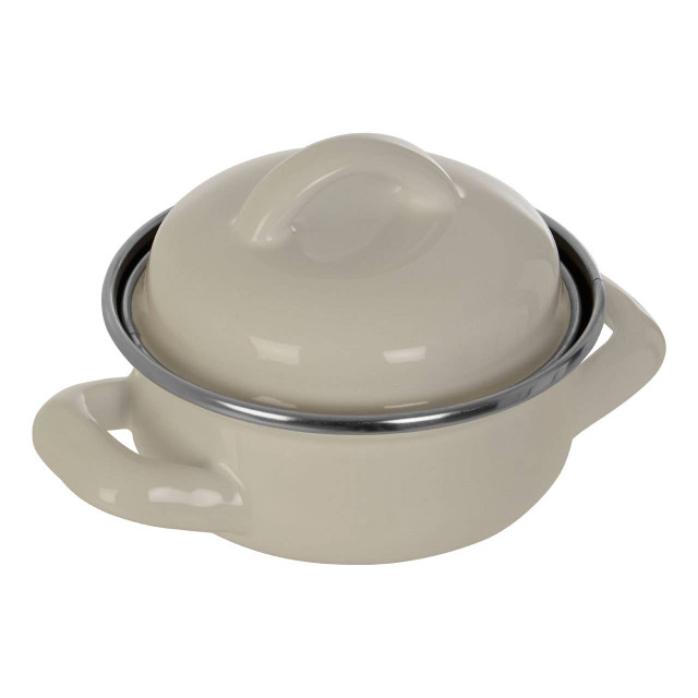 Premier Housewares Porter 10cm Dia White Mini Casserole Dish