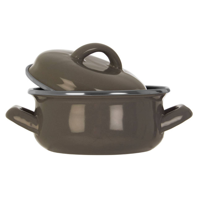 Premier Housewares Porter 12cm Dia Grey Mini Casserole Dish