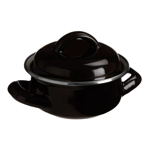 Premier Housewares Porter Black Enamel Mini Casserole Dish