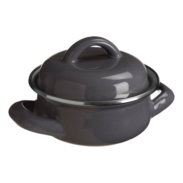 Premier Housewares Porter Grey Enamel Mini Casserole Dish