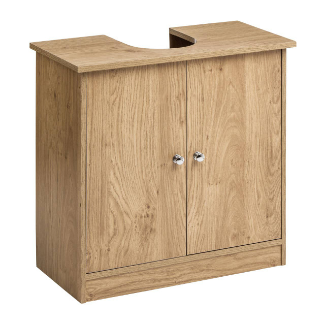 premier housewares Portland Oak Veneer Under Sink Cabinet