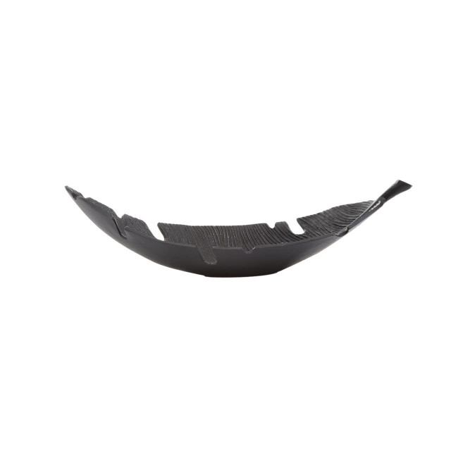 Premier Housewares Prato Black Finish Curved Leaf Dish