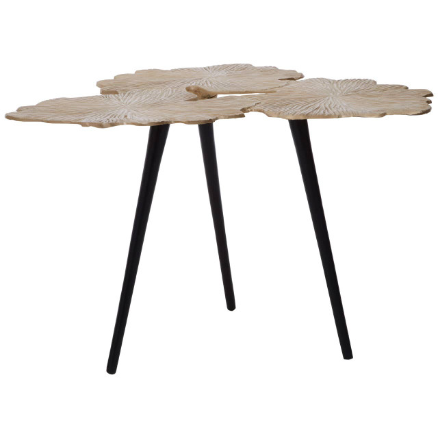 Premier Housewares Prato Gingko Gold Top Large Side Table