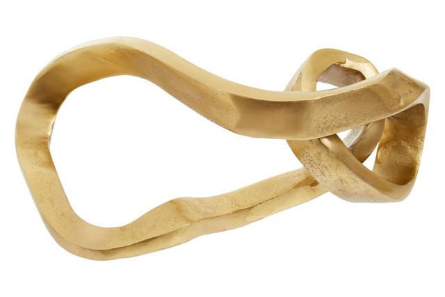 Premier Housewares Prato Gold Finish Abstract Knot Sculpture
