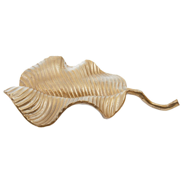 premier housewares Prato Gold Finish Aluminium Leaf Dish