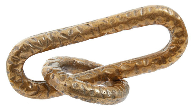 premier housewares Prato Hammered Gold Chain Sculpture