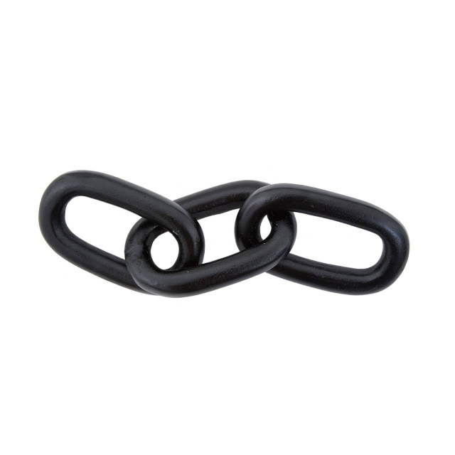 Premier Housewares Prato Large Black Aluminium Chain Sculpture