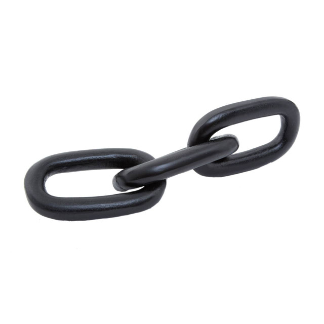 Premier Housewares Prato Large Black Aluminium Chain Sculpture