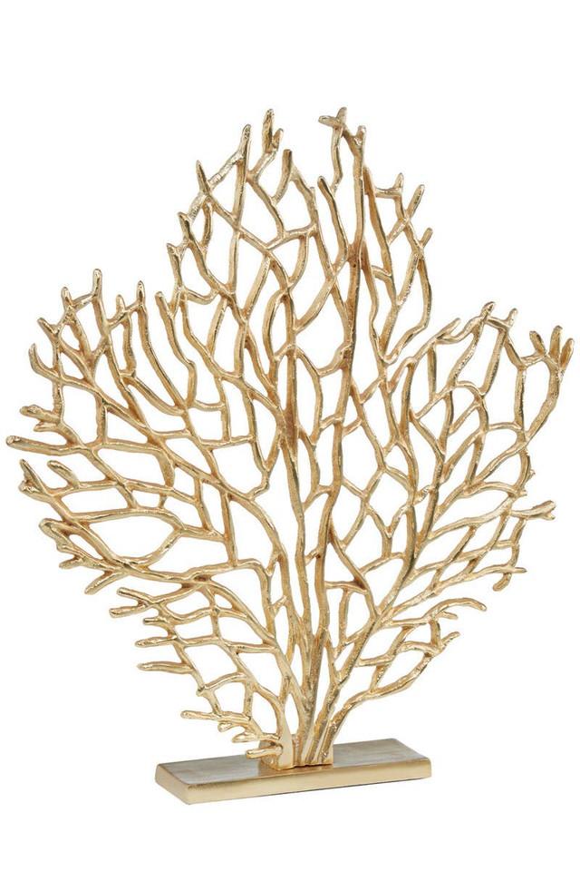 premier housewares Prato Large Gold Finish Coral Sculpture