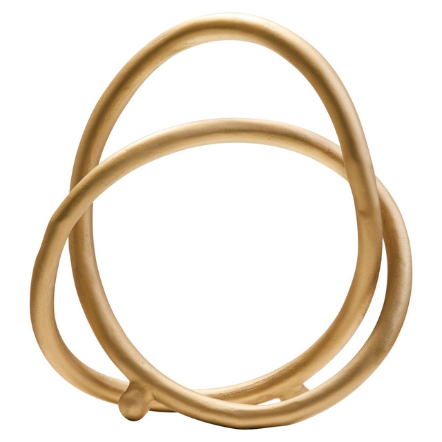 Premier Housewares Prato Matte Gold Finish Twist Sculpture