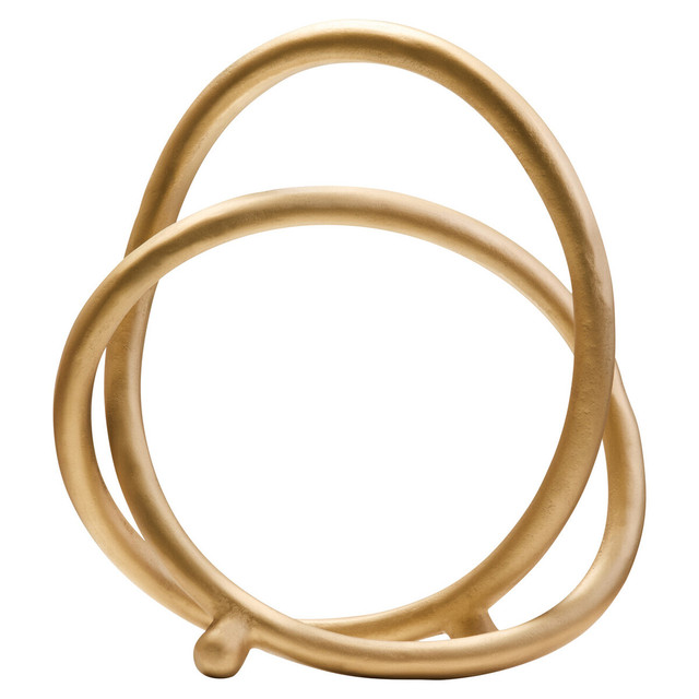 Premier Housewares Prato Matte Gold Finish Twist Sculpture