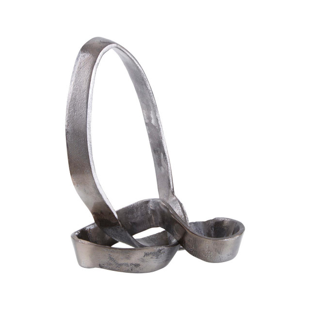 Premier Housewares Prato Silver Nickel Finish Knot Sculpture