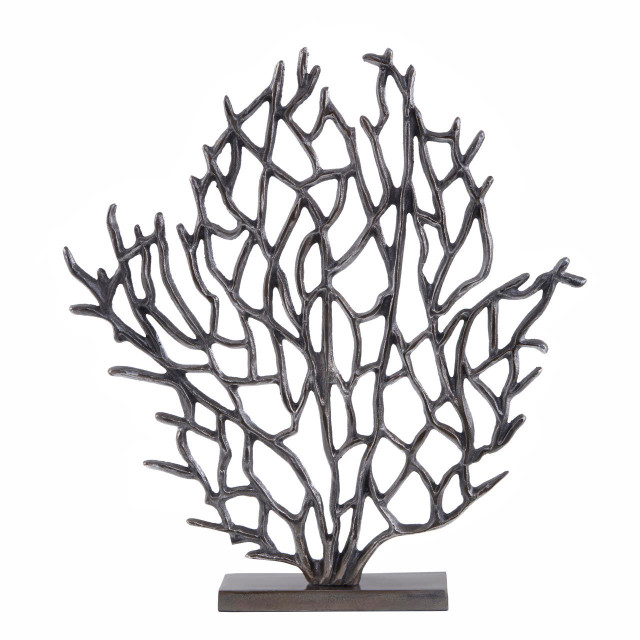 premier housewares Prato Small Black Nickel Finish Coral Sculpture
