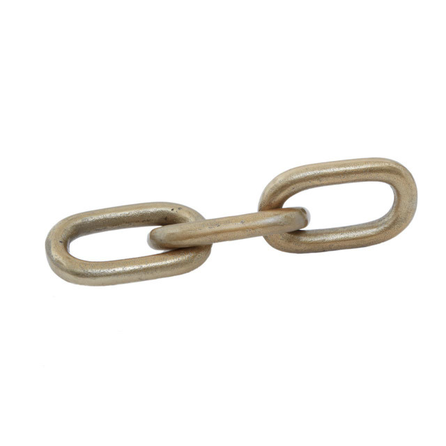 Premier Housewares Prato Small Gold Aluminium Chain Sculpture