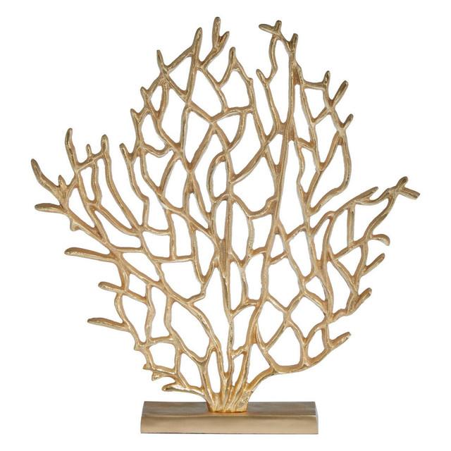 Premier Housewares Prato Small Gold Finish Coral Sculpture
