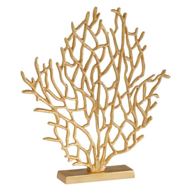 premier housewares Prato Small Gold Finish Coral Sculpture