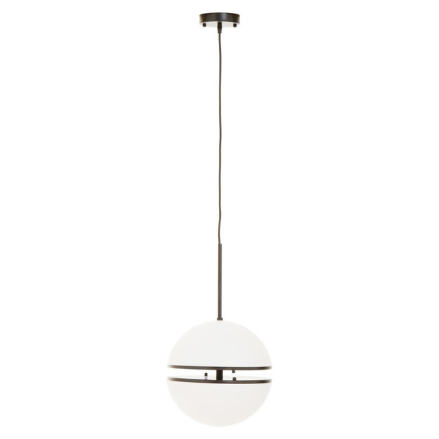Premier Housewares Abira Matt Black Pendant Light