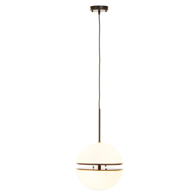 Premier Housewares Abira Matt Black Pendant Light
