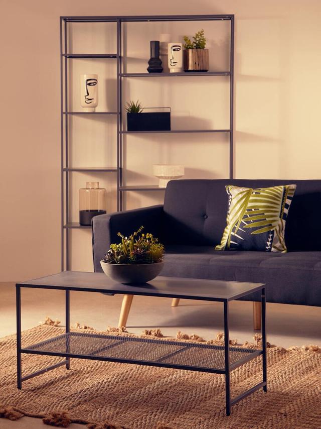 Premier Housewares Acero Grey Metal Coffee Table