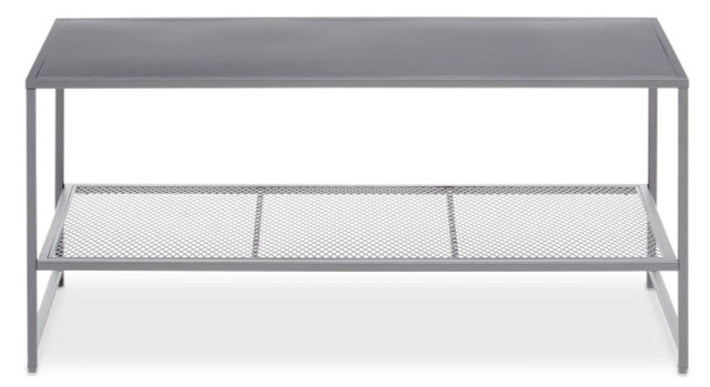 premier housewares Acero Grey Metal Coffee Table
