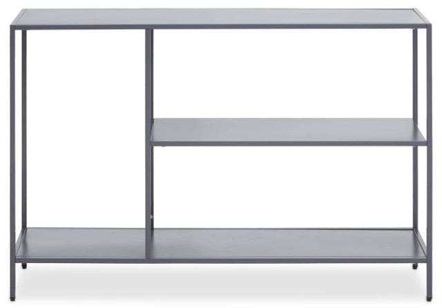 Premier Housewares Acero Grey Metal Console Table