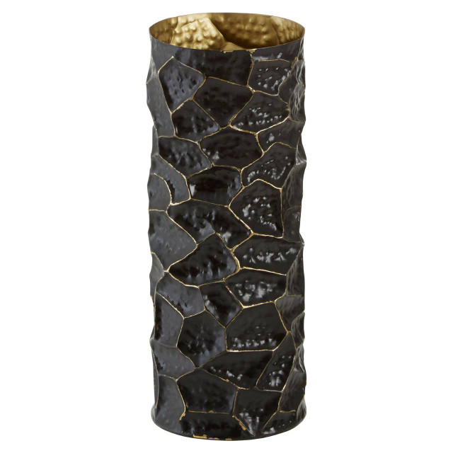 Premier Housewares Akola Black And Gold Large Vase