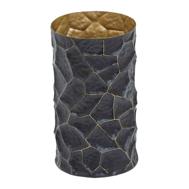 Premier Housewares Akola Black And Gold Small Vase