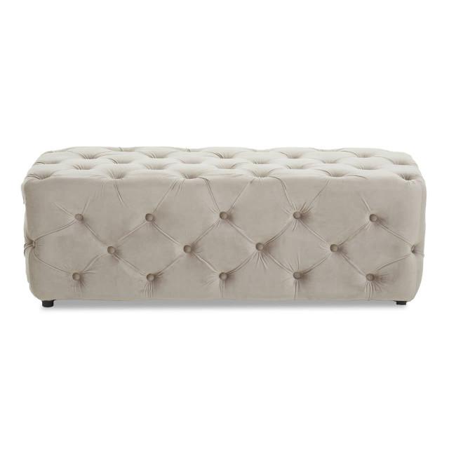 premier housewares Alea Mink Velvet Bench